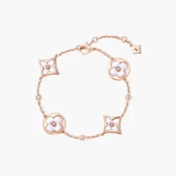 ルイ・ヴィトン ブレスレット 4モチーフ ブロッサム BB(ピンクゴールド×ホワイト マザー･オブ･パール×ダイヤモンド)